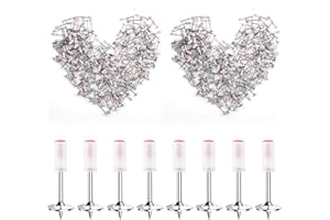 TEODUTE 200 Stück Nägel für manuelle Stahl-Nagelpistole, 7,3 mm runde Nägel, Wandbefestigungswerkzeug, für Betondecken, Kabelkanäle, feste Schlitzvorrichtung, Reparaturwerkzeug, Heim-DIY-Nagelpistolen-Zubehör