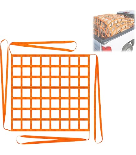Flachschlingen-Hebenetz Aus Polyester – 1x1 M Bis 4x4 M, Traglast 300 Kg – 3,5 T, Maschenweite 10–20 Cm – Für Ladungssicherung, Bau & Outdoor