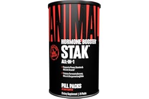 Universal Nutrition ANIMAL Stak, refuerzo hormonal con Tribulus Terrestris, Maca y aminoácidos, suplemento dietético para la creación de músculo, aumento de peso, entrenamiento con pesas, 21 porciones