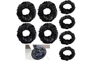 MXYVRIX Kinderwagen-Radkappe und wasserdichte Radschutzhülle, Schutz vor Schmutz, Universalgröße, langlebiges Zubehör für Kinderwagen, Radabdeckung für Kinderwagen (4)