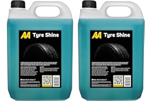 AA CAR ESSENTIALS AA Tyre Shine 2 x 5 Litre, High Performance Formula, Deep Shine, UV Protection