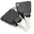 GAOHOU 2 Pieces Universal Ignition Keys for JCB Bomag Skytrak New Holland Excavator Loader Telehandlers Heavy Equipment