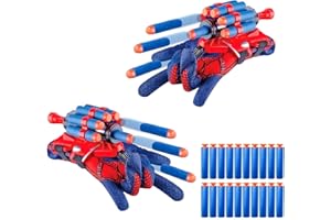 FCXQG 2 Set Compatible Con Guante Spiderman Lanza Telarañas Lanza Telarañas Guantes Niño Lanzatelaranas Guante Guanto Bambino Lanza Telarañas Juguetes Niños Juguetes Superheroes Guante Lanza Telarañas