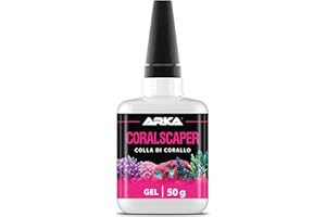Colla gel per coralli – ARKA Coralscaper 50 g – extra forte per incollare talee e coralli in acquario marino – non cola, applicazione precisa, presa immediata – ideale per reef e aquascaping