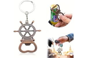 AOKBEAN Llavero abridor de botellas para fiestas: 10 piezas de mini llavero de barco de vino de cerveza, juego de cadena de juego de boda, pequeño adulto, niño, juguete genial, llavero de cumpleaños, bolsa de