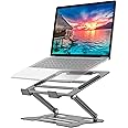 FAPPEN Laptop Stand, Universal Adjustable Steel Laptop Stand for Desk, Ergonomic Foldable Portable Desktop Laptopriser Compatible with 10''-15.6'' Devices