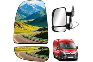 Convitex Vetro Specchio, Specchio Esterno Retrovisore Riscaldabile per Fiat Ducato Citroen Jumper Peugeot Boxer 2006-2023, Sinistro SX Lato Conducente