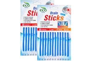 Zotti Drain Sticks | Pack of 24 | Enzyme Drain Cleaner | For Sink, Basin, Bathtub | Powerful Enzymatic Cleaner | Prevents Blockages and Bad Odour | Perfect for Grease, Fat, Food Residue
