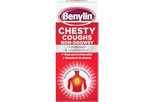 Benylin Chesty Coughs Non-Drowsy (1x 300ml), Cough Syrup for Deep Penetrating Relief, For Mucus Relief and Reduces Chest Congestion, Cough Syrup Soothes Your Cough Fast