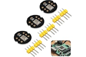3 stycken rundstrålande mikrofonmodul för INMP441 24-bitars I2S MEMS gränssnitt, digital utgång mikrofon kompatibel med ESP32 arduino-mikrofonmodul exakt ljudinspelning för röstprojekt