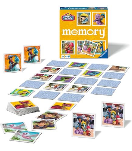Tactic Match MEMO Board Game, Gioco Di Memoria Con Dinosauri Per Bambini 3+, 54 Tessere - 5