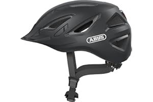 ABUS Urban-I 3.0 city helmet - casco da bici con luce posteriore, visiera e chiusura magnetica - per uomini e donne
