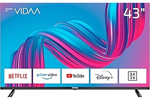 DYON Movie Smart 43 VX 108 cm (43 Zoll) Fernseher (Full-HD Smart TV, HD Triple Tuner (DVB-C/-S2/-T2), App Store, Prime Video, Netflix, YouTube, DAZN, Disney+) [Mod. 2023]