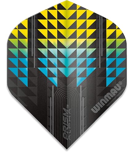 WINMAU Prism Alpha Black & Red Extra Dicke Dart Flights - 1 Sätze Pro Packung (3 Flights