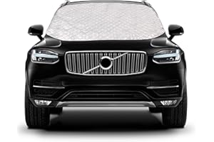 Albert Austin Magnetic Windscreen Cover Durable Screen Protector for Car Snow Ice Frostguard Windshield Cover with 3 Hidden Magnets Windscreen Frost Anti Snow Cover Fits Most Cars (157 x 143cm)