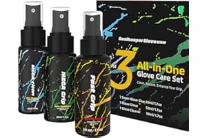 ‎JFSLIF JFSLiF Torwarthandschuh Grip Spray-Set: enthält MSDS-zertifiziertes 50ml Super Glove Glue, 50 ml Sports Product tackifier and 50 ml Sports Equipment Cleaner
