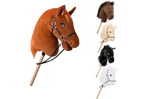 Imperial Riding KL10125004 Hobby Horse "IRH Free Spirit" käpphäst med träns och tyglar, käpphäst för hobby horsing, räv