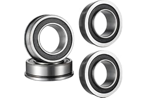 CLKE 4 szt. F6003 F6003-20-2RS kołnierzowe łożysko kulkowe, łożysko kulkowe 35 x 20 x 11 mm, łożysko kulkowe do wszystkich rodzajów taczek, kół do taczek, instalacji przemysłowych, pojazdów