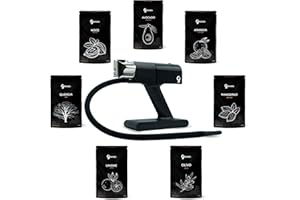 GIAMAIO Smoking Box - Affumicatore da Cucina Professionale + 6x100gr di Chips Affumicatura e 40gr di Trucioli per Affumicatura Gusto Avocado - Affumicatore a Freddo (Smoking Box - Fumus & Affumicami)