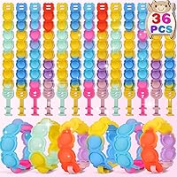 15 Bracciali Silicone Anti-Stress Con Bubble - Giocattoli Fidget Per Bambini E Adulti, Gadget Divertenti - Foto 4