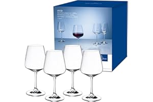 ‎VILLEROY & BOCH Villeroy & Boch – Ovid Rotweingläser Set 4 Teilig, Spülmaschinenfest, Rotweingläser 4Er Set, Gläser Wein, Weinglas Set, Rotweinglas 4Er, Rotweingläser Edel, Weingläser Rotwein, Kristallglas