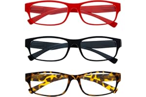 THE READINGS FACTORY Pack 3 Gafas de Lectura Graduadas para Hombre y Mujer. Gafas de Presbicia con Acabado Efecto Mate. 3 Colores y 4 Graduaciones - TREVI