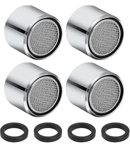IZyufan Beluchter M24, 3 stuks, beluchter, wastafel, filter van verchroomd messing, spatwaterdicht, waterbesparend, filter voor keuken en keuken