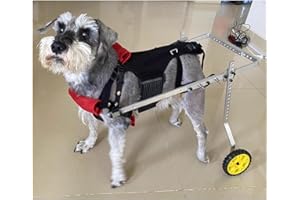 MOBYAT Fauteuil Roulant Chien Fauteuil Roulant Pour Chien, Confortable Fauteuils Roulants Pour Chiens Chariot De Marche Pour Petit Chien Et Chat, Avec Roues, Attelle Dorsale Pour Les Pattes Arrières Handicap