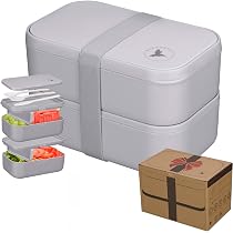 Boîte Repas 2000ML MUJUZE - Lunch Box Adulte Anti-fuite Avec Couverts - Pour Bureau, école Ou Pique-nique