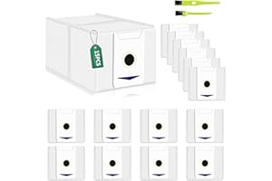 YUKOVEP 15 Stück ecovacs staubbeutel für Ecovacs Deebot T30 Pro Omni / T30 Omni Saugroboter Zubehör, Staubsauger Zubehör, 3L großer Kapazität, Enthält 2 Pinsel