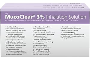 PARI MucoClear 3% Inhalation Solution – Pack of 60 – Mucus Relief & Easy Expectoration from Sinuses & Lungs – Sterile, Preservative Free – Suitable for All Ages