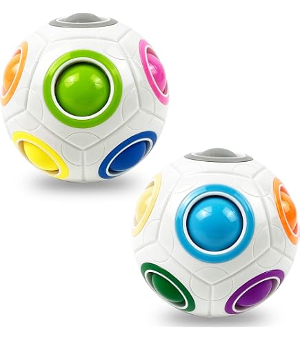 Boule Magique Arc-en-ciel – Puzzle 3D – 19 Billes – Casse-tête Adresse – Dès 6 Ans – Voyage