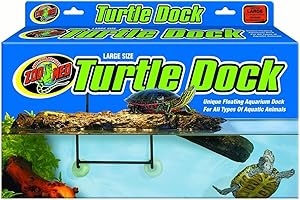 Zoo Med Isola Turtle Dock - Bacino Galleggiante Tartarughiera per tartarughe d'acqua, con ventose, sistema autolivellante, 22,8 X 45,7 CM