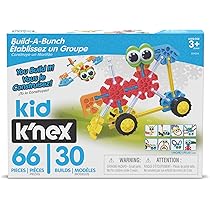 Kid K'NEX, Juego Build A Bunch, Basic Fun, 85422A, Modelos De Vehículos