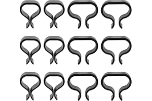 Yangfei 12 Stück Gartenmöbel Verbinder, Lounge-Verbinder Set Rattan Möbel Clips Möbelklemmen Starke Verbinder für die Außenterrasse, Garten Outdoor Patio Stühle Sofas aus Kunststoff (Schwarz)