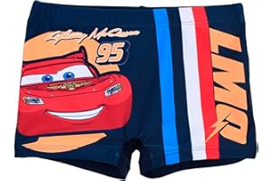 Disney Pixar Cars Costume da Bagno per Ragazzi, Pantaloncini da Bagno per Bambino, Taglie 3 a 6 Anni