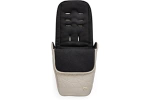 Silver Cross - Clic 2 Footmuff - Pram Accessories - Stroller Footmuff - Foot Warmer - Water Resistant - Latte