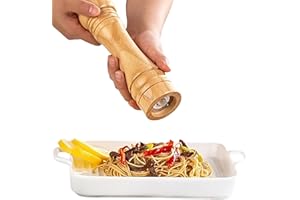 Molinillo Especias y Semillas Nuevo Diseño | Molinillo Pimienta Madera | Molinillo de Pimienta | Molinillo Sal y Pimienta Roble | Pimentero Molinillo Semillas (Molinillo MeraPrime XL (30 Cm))