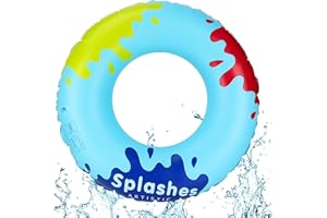 GUBOOM Anneau de Natation Gonflable, Anneau de Natation Gonflable pour Enfants, Anneau de Natation Bouée de Piscine, Parfait pour Les Fêtes d'été au Bord de la Piscine