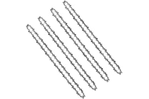 VONLUX Catena Motosega 35cm 52 Maglie/Passo 3/8" / Spessore 0.050"(1.3mm), 4 Catene per Motosega Barra Lama 14" - Catena di Ricambio Ideale per Moto Sage