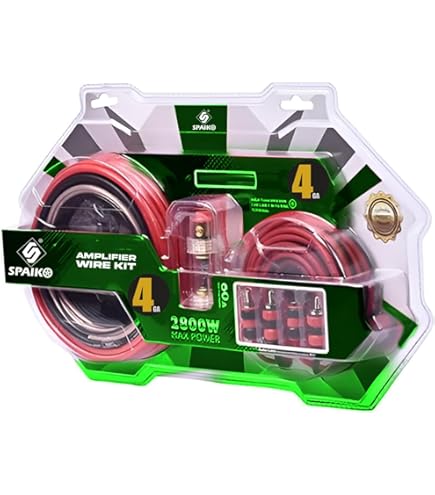 SoundBox Connected 8 Gauge 250 Wire ULTRAFLEX Amplifier Power Ground Cable Red