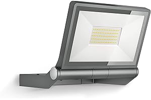 Steinel LED Outdoor Floodlight XLED ONE XL Anthracite, 42.6 W Floodlight, 4200 lm, Aluminium, for Driveway, Yard and Garden