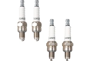 TORCH 4pcs A5RTC Spark Plugs Replace for NGK CR5HSB Spark Plug, for 98056-55777 Spark Plug PASST EU2000I, EU2200 Serie GENERATORSI, for Cham pion 808/Z9Y/P-Z9HC, U16FSR-UB, GX31 GX100 GXH50, OEM
