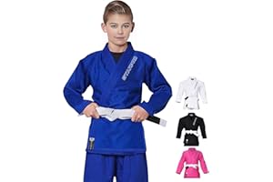 Starpro - Evolve Niños Preencogido Premium Jiu Jitsu, BJJ Gi - Muchos tamaños y Colores - Jujitsu Gi, Light BJJ Gi, Jiu Jitsu Gi, Juijitsu Gi, BJJ Gi, Júnior BJJ Gi
