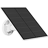 Panneau Solaire 5W Pour Caméra de Sécurité, Panneau Solaire Pour Caméra Extérieure DC 5V à Batterie Rechargeable, Panneaux So