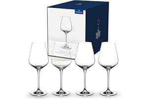 Villeroy & Boch - La Divina Bicchiere Da Vino Bianco Set di 4 Trasparente, Lavabile in Lavastoviglie, Bicchieri Design, Calice Vino Bianco, Cristallo