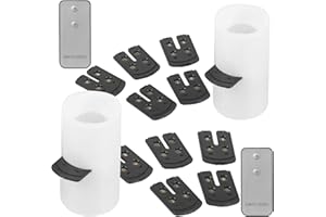 2 bougies à LED avec projection de motifs de Noël [Lunartec]