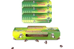 LUNEKUCK 15 Pezzi Trappole per Scarafaggi e Blatte Atossico e Insapore Trappola per Eliminare Scarafaggi Blatte, Trappole Appiccicosa Anti Blatte per Cibo, Cucina, Soggiorno, Bagno, Camera da Letto, Ufficio