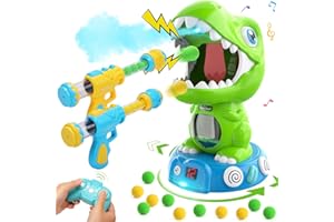 EagleStone Remote Control Dinosaur Shooting Toys for Kids,Electronic Movable Dino Shooting Game with Spay & Auto Scoring, Light & Sounds,Party Favors,Toys for 6,7 8 Year Old Boys& Girls