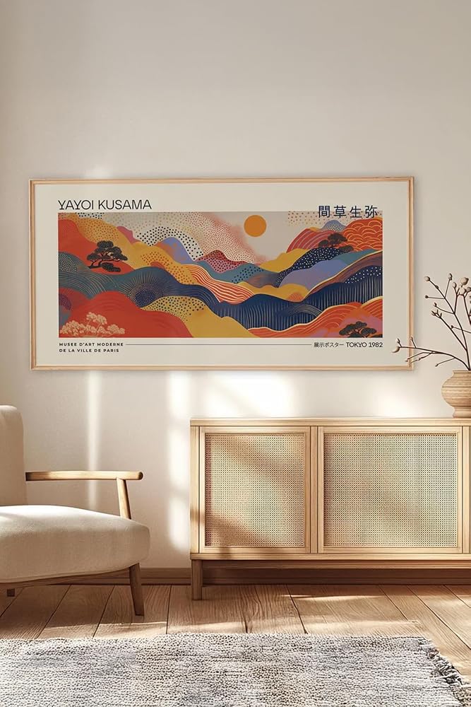 Artavessa Tek Parça Gerçek Ham Ahşap Yatay Panorama Çerçeveli Tablo - Model 22, 50 x 120